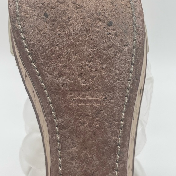 Prada wedge platform gold shoes - Picture 6 of 9